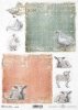 papel de decoupage de arroz Pascua, ganso, corderos*Reis Decoupage Papier Ostern, Gans, Lämmer*Пасха, гусь, ягнята
